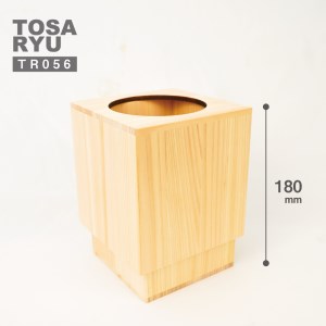【 ゴミ箱 】 ひのきゴミ箱 135x135x180mm