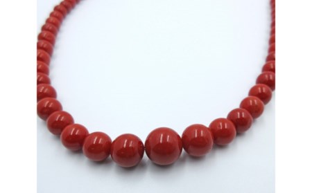 地中海珊瑚グラデーションネックレス(201118-12)