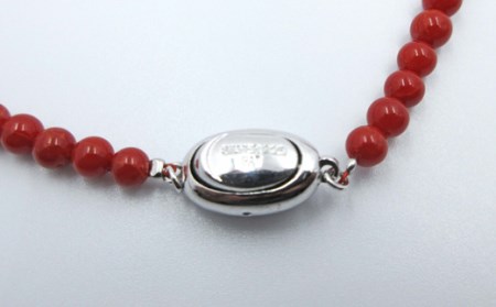 地中海珊瑚グラデーションネックレス(201118-12)