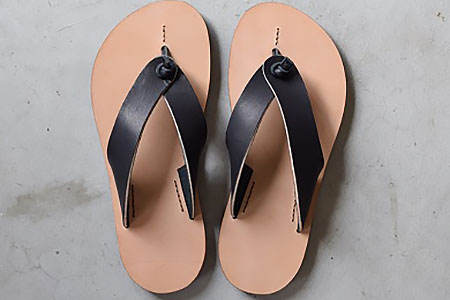 本格牛革 サンダル 【黒／22.0cm-27.5cm】 サンダル 9,800円