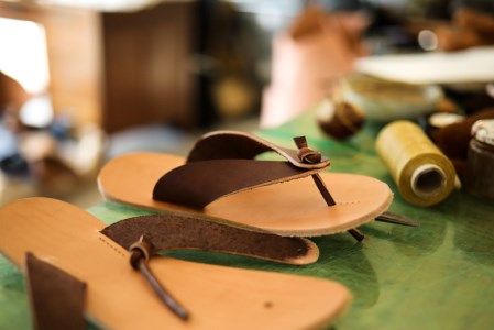 本格牛革 サンダル 【こげ茶／22.0cm-27.5cm】 サンダル