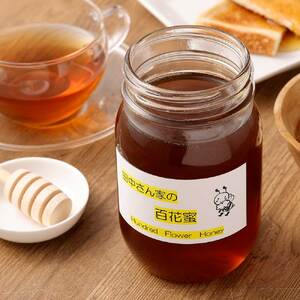 令和8年発送　田中さん家の百花蜜（無添加・非加熱はちみつ）1瓶450ml 【R01311】
