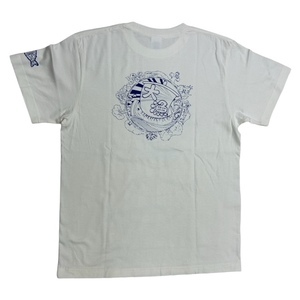地域限定オリジナルデザインTシャツ（バニラホワイト・綿素材）男女兼用サイズ サバT 半袖 トップス【R01018】