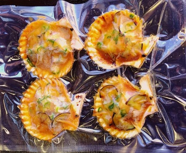 野菜盛り!ヒオウギ貝の黄金焼き（４個/1パック）【R00772】