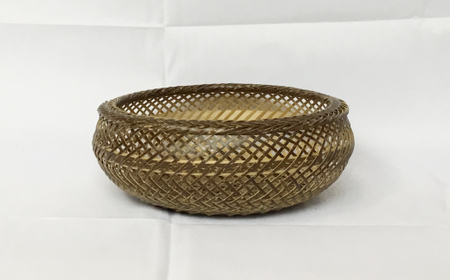 【 ハンドメイド 】 竹細工 鉄鉢 盛篭 虎竹 かご カゴ 篭 若鮎クラフト 工芸品 工芸 日用品 雑貨 インテリア バンブー 職人 手作り 菓子器 上品 高級感 おしゃれ 国産 土佐 高知県 高知 四万十市 四万十 しまんと お取り寄せ 26-80
