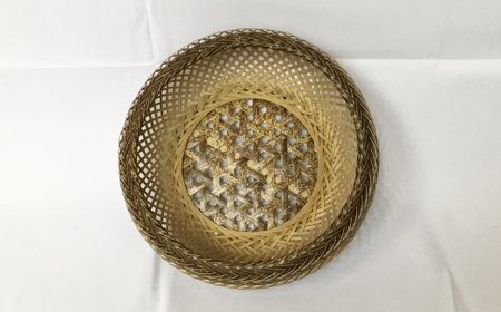 【 ハンドメイド 】 竹細工 鉄鉢 盛篭 虎竹 かご カゴ 篭 若鮎クラフト 工芸品 工芸 日用品 雑貨 インテリア バンブー 職人 手作り 菓子器 上品 高級感 おしゃれ 国産 土佐 高知県 高知 四万十市 四万十 しまんと お取り寄せ 26-80