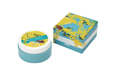 【 ミモザの日 期間限定 ハンドクリーム 3g 付き 】ミアミモザ ボディクリーム 150g 1個 天然香料 ギフト プレゼント 美容 コスメ スキンケア クリーム 天然アロマ アロエベラ 高知県 高知 四万十市 四万十 しまんと 26-69M