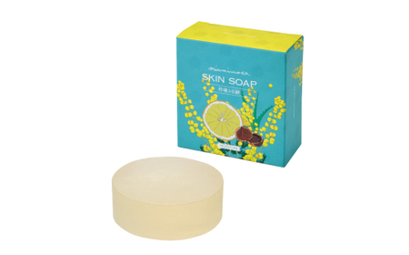 【 ミモザの日 期間限定 ハンドクリーム 3g 付き 】ミアミモザ スキンソープ 100g 1個 クリーミー 泡 洗顔 洗顔フォーム 石鹸 石けん せっけん ギフト プレゼント 美容 コスメ 高知県 高知 四万十市 四万十 しまんと 26-68M