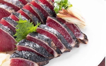 R5-987.家(うち)に来る“高知”藁焼きカツオ四万十ぶしゅかん塩タタキ1節(約350g)セット(約3人前)