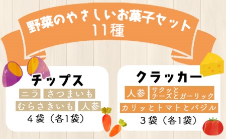 土佐あけぼの会 野菜のやさしいお菓子セット(11種入) ab-0004