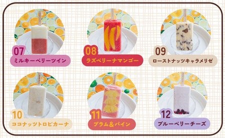 マナマナ 手作りアイスキャンデー 12本入り - 氷菓 フルーツ アイスキャンディー バラエティセット 詰め合わせ お楽しみ おやつ デザート 果物 ys-0012