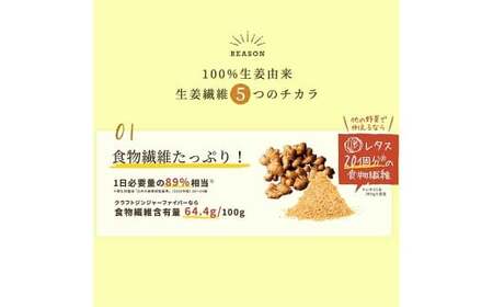 Craft Ginger Fiber (クラフト ジンジャー ファイバー) 25g / 生姜 しょうが 野菜 ジンジャー 薬味 高知県 香美市 常温