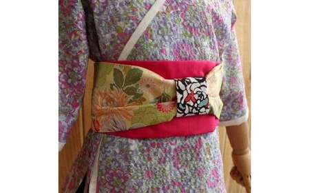 帯 （patipati） 子ども甚平用 飾り帯 ピンク おび 和装 和服 小物