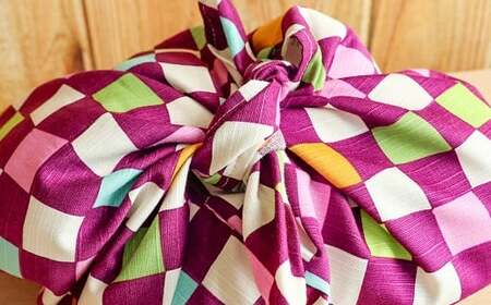 あづま袋 格子模様 袋 ふくろ 布袋 包み ふろしき 風呂敷 エコバック 日用品 雑貨