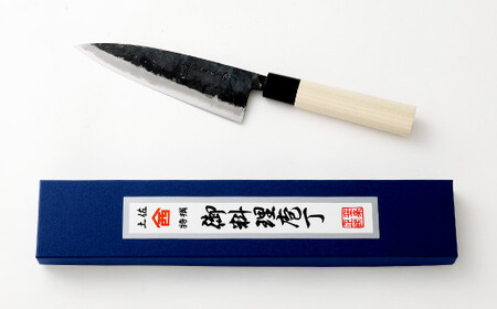 【土佐打刃物】黒打舟行 万能包丁 16.5cm 万能包丁  ナイフ キッチン 手打鍛造刃物