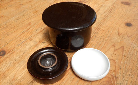 陶製 つけもの器 【小皿付き】