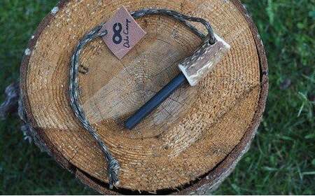 【オーチョキャンプ】鹿角ファイヤースターター 火起こし ハンドメイド