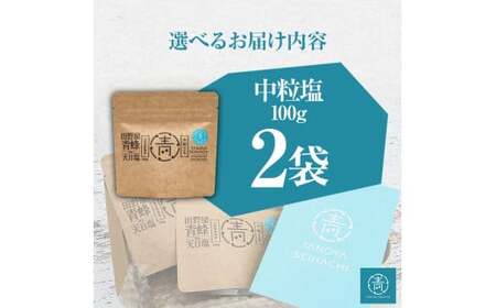 塩職人 田野屋青蜂　完全天日塩中粒 2袋セット 