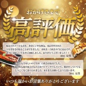 特選うなぎの蒲焼き２尾＋白焼き１尾入り（特製タレ付き） ヤマシン