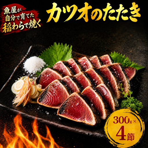 カツオの藁焼きタタキ4節セット カツオのタタキ KR-02