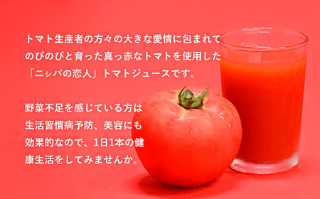 完熟生食用トマトの旨味たっぷり！“贅沢濃厚”「ニシパの恋人」トマトジュース無塩　お試しの30缶 BRTH001