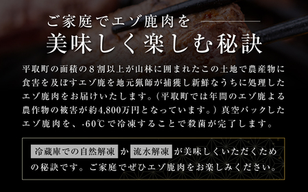 【ふるなびWEEK対象】【ヘルシー/やわらかい】平取町産エゾシカ肉ジンギスカン ロース味付き500g×2パック 計1kg BRTS002 | FN-Limited-PR