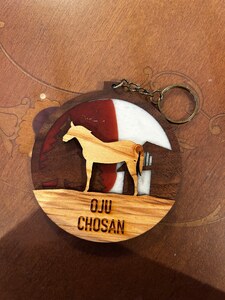 【オーダーメイド品】オジュウチョウサン牧柵キーホルダー BRTV002