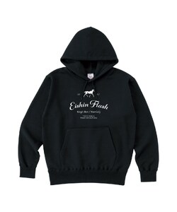 【エイシンフラッシュ】(ブラック）プルオーバーパーカー_Lサイズ BRTV026-3