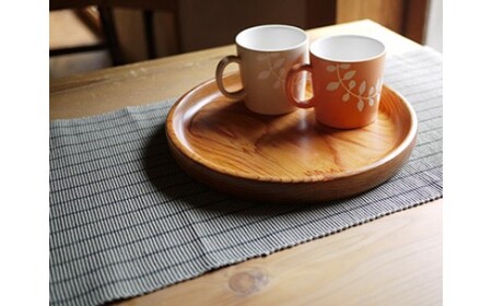 丸盆 / 直径30cm 銘木 魚梁瀬杉製 雑貨