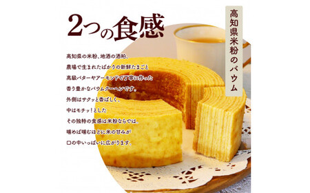 高知県産米粉のバウム・高知県産柚子のバウムのセット