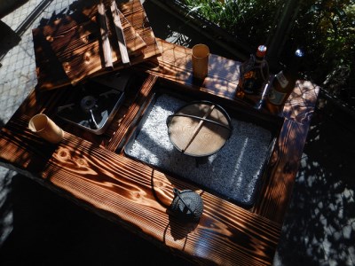 ttok04囲炉裏テーブル２炉タイプ(E-398)