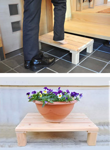 0201403 桧　玄関台　おあがりくだサイ（小)