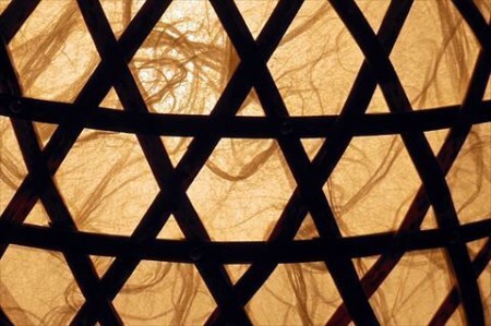 0160103 竹細工照明 スタンドライト ～まり(小)・虎斑竹～