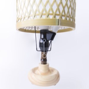 0410101 竹細工照明 スタンドライト ～ナバC・淡竹～