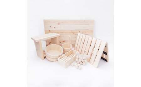 1351401 桧で極上の浴用品セット