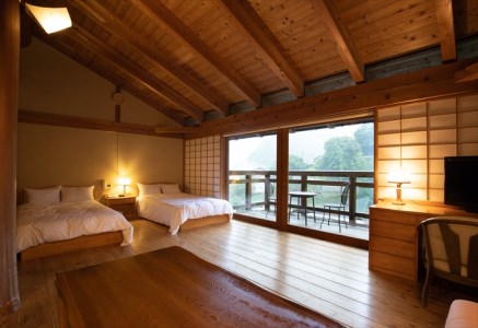 中津渓谷 ゆの森 コテージ ペア１泊２食付き宿泊プラン