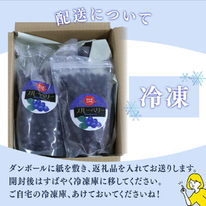 【ふるさと納税】＜ブルーベリー（冷凍） 2.45kg＞高知県 佐川町 果物 フルーツ 国産 【冷凍】冷凍ブルーベリー 