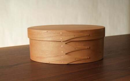 【台数限定】家具職人の手づくりオーバルボックス＜#4/中サイズ＞　シェーカーボックス
