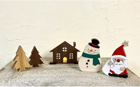 クリスマス雑貨 木製 ツリー スノーマン 雪だるま クリスマス