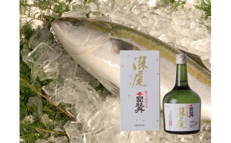 【ふるさと納税】＜【年4回】鮮魚・日本酒（吟醸酒・純米吟醸酒）定期便＞佐川町 須崎市との共通返礼品 勘八 かんぱち タイ 鯛 ブリ 鰤 かつおのたたき 純米酒 地域限定品【冷蔵・冷凍】高知県 永田農法 黒金屋 秀吟 司牡丹酒造 深尾