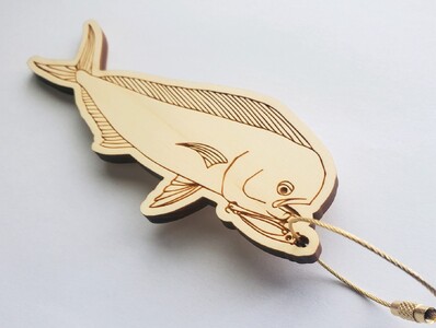 【シイラ・ニッケル】11種から選べる ヒノキ薫る 魚のウッドキーホルダー