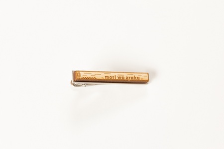 ゆすはらヒノキの木製ネクタイピン「Mori no ネクタイピン-丸太-」