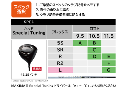 高反発　リョーマMAXIWA Special Tuningドライバー　11.5°