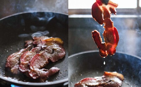 高知県産 ゆず豚or栗豚のベーコン（約480g）無添加 ブロック 高級 燻しベーコン 熟成 おつまみ 冷凍 ブランド 豚肉