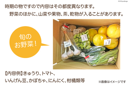 「風車のまちの台所」 季節の農産物 5～7種類 [有限会社津野町ふるさとセンター 高知県 津野町 26ar0007] 野菜 季節 お野菜 旬 国産 国産野菜 冷蔵