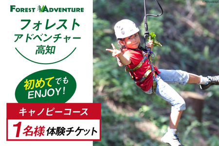 フォレストアドベンチャー・高知＜キャノピーコース＞ 1名様 体験チケット [有限会社谷脇工業(フォレストアドベンチャー高知) 高知県 津野町 26bc0005]