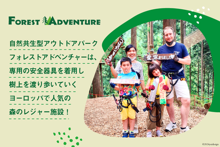 フォレストアドベンチャー・高知＜キャノピーコース＞ 1名様 体験チケット [有限会社谷脇工業(フォレストアドベンチャー高知) 高知県 津野町 26bc0005]