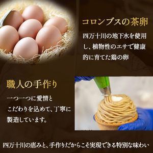 たまご農場直営スイーツ!四万十栗のモンブラン　5個入り／Gbn-51 モンブランタルト 和栗 ギフト