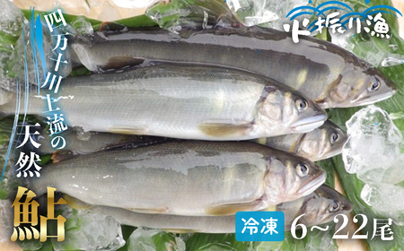 四万十川上流の天然鮎 冷凍 火振り漁鮎 2kg（6～22尾）【着日指定不可】 あゆ アユ 魚 魚介 川魚 塩焼き 冷凍 個包装 小分け たっぷり ／Esj-14k