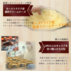 【定期便-12回お届け】バスクチーズケーキ ~四万十の米粉入り~/Rbmu-A60